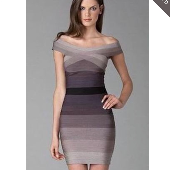 herve leger ombre dress